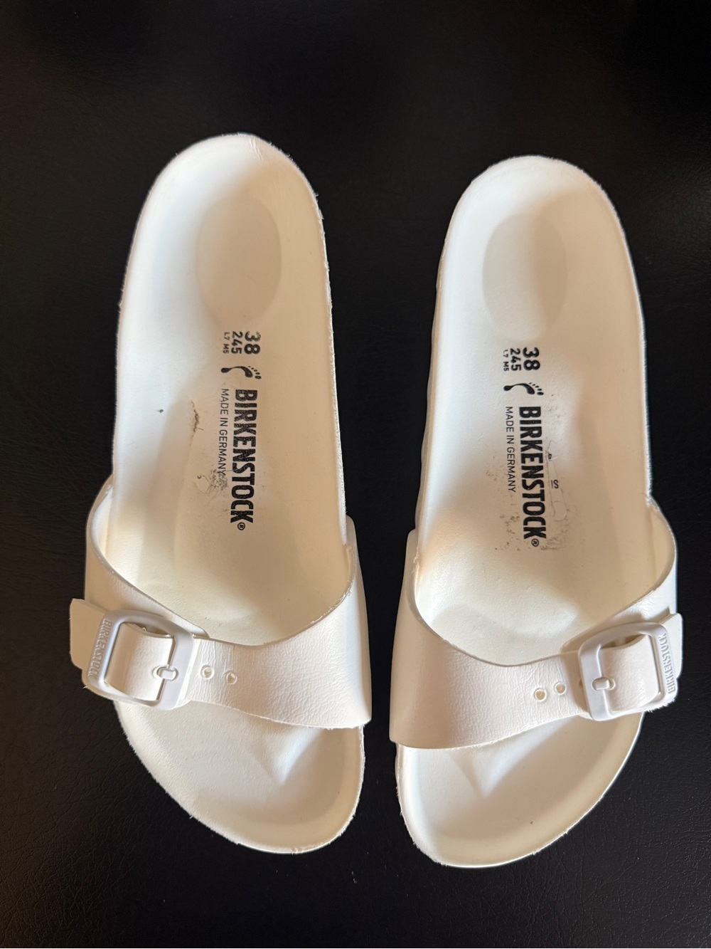 Birkenstock White EVA Slide Sandals 38